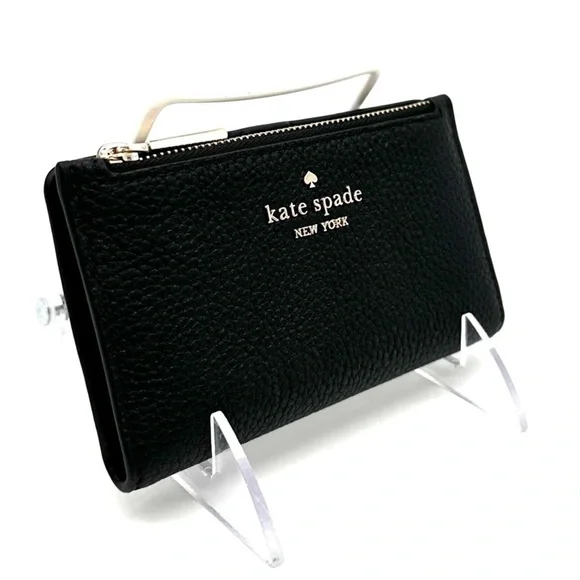 Kate Spade Leila Small Slim Bifold Wallet Black (NWT)